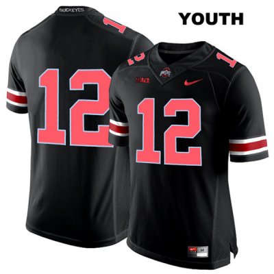 Youth NCAA Ohio State Buckeyes Matthew Baldwin #12 College Stitched No Name Authentic Nike Red Number Black Football Jersey GG20U67SR